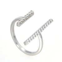 Ring Silber 925 rhodiniert Weite 54