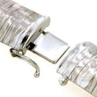Armband Silber 925 rhodiniert 19 cm Kastenschloss