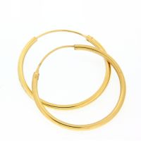 Drahtcreolen Silber 925 vergoldet 30mm