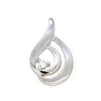 Anhänger Silber 925 rhodiniert Zirkonia