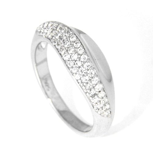 Ring Silber 925 rhodiniert Weite 54