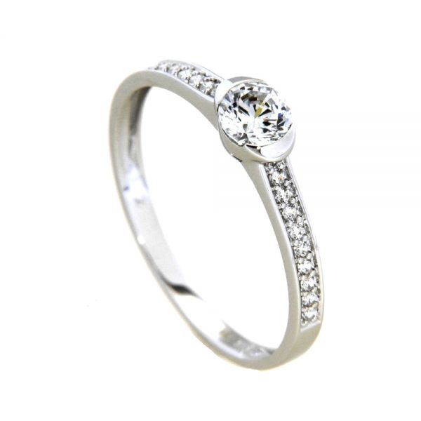 Ring Weißgold 333 Weite 60