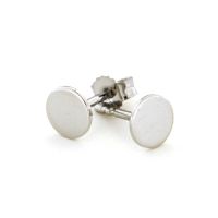 Ohrstecker Silber 925 rhodiniert 6mm