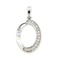 Anhänger Silber 925 rhodiniert Zirkonia 