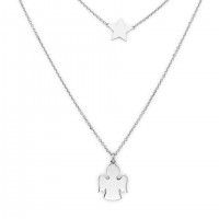 AMEN Kette 40 + 4 cm Silber CLASB