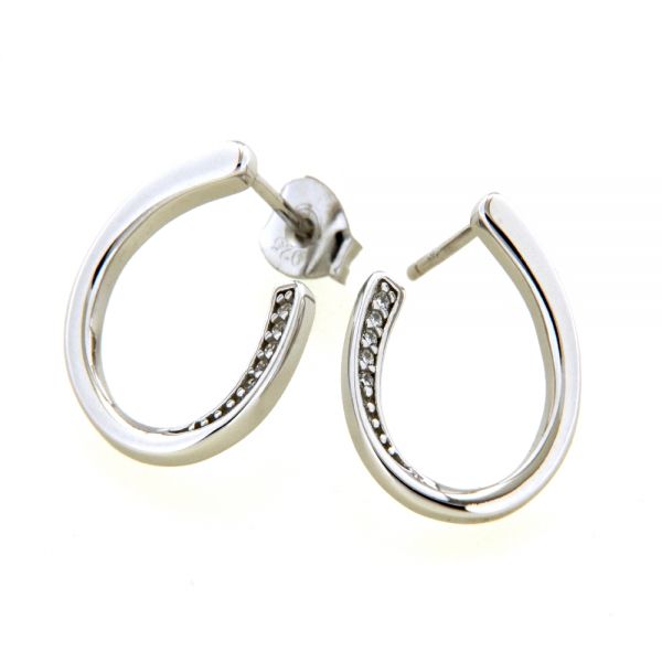 Ohrstecker Silber 925 rhodiniert