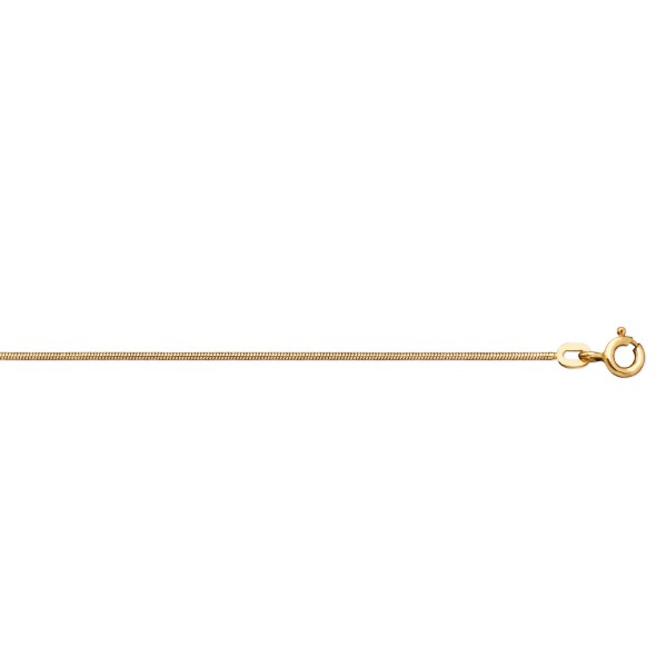 Schlangenkette 0,9 mm 333 Gelbgold 42 cm