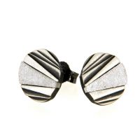 Ohrstecker Silber 925 oxidiert/rhodiniert