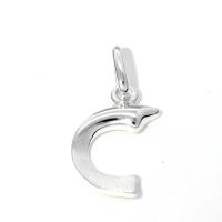 Buchstaben-Anhänger C Silber 925 rhodiniert