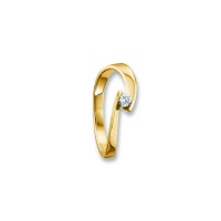 Ring Brillant 0,09 ct. 585 Gelbgold Größe 60