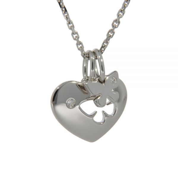 Herzanhänger Silber 925 rhodiniert