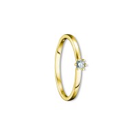 Ring Brillant 0,07 ct. 585 Gelbgold Größe 55