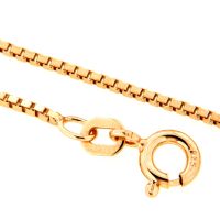 Venezianerkette (V13 diamantiert) Silber 925 rosé vergoldet 50 cm