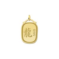 Names4ever Anhänger Gold 585 chinesisches Sternzeichen Drache