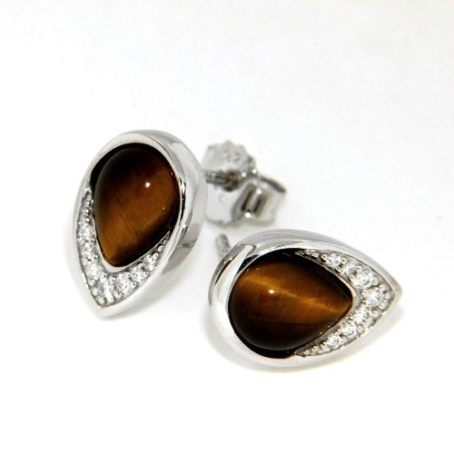 Ohrstecker Silber 925 rhodiniert