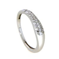 Ring Weißgold 333 Zirkonia Weite 54