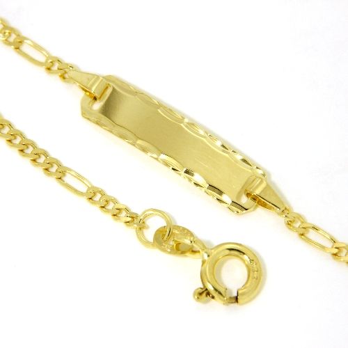 Identitäts-Armband Gold 333 14-12 cm