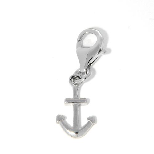 Charm Silber 925 rhodiniert Anker