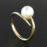 Ring Gold 333 Weite 60 Süßwasserperle ca. 8,5mm