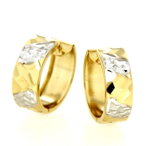 Scharniercreolen Gold 333 bicolor