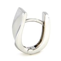 Scharniercreolen Silber 925 rhodiniert