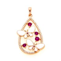 Anhänger Silber 925 rosé vergoldet