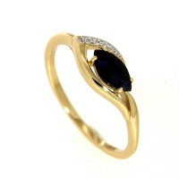 Ring Gold 333 Safir Zirkonia Weite 60