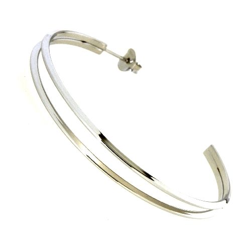 Creolen Silber 925 rhodiniert (Stecker)