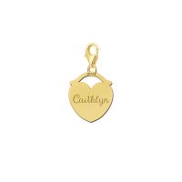 Names4ever Charm Gold 585 Herz mit Namen GNB38
