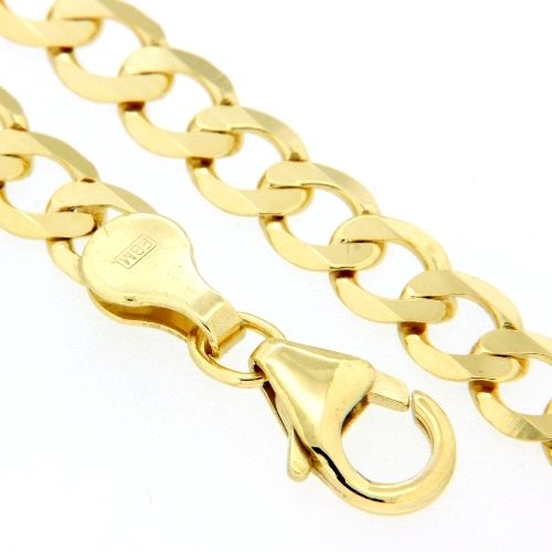 Panzerarmband (P120/8dia.) Gold 333 19 cm 8-fach diamantiert