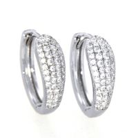 Scharniercreolen Silber 925 rhodiniert