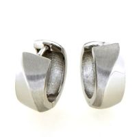 Scharniercreolen Silber 925 rhodiniert 