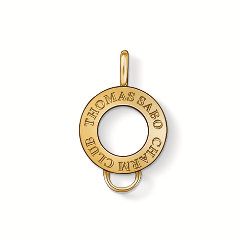 Thomas Sabo Damen-Carrier Kreis gold Charm Club 925 Sterling Silber