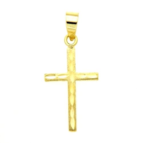 Kreuzanhänger Gold 333 10,6 x 19,3mm