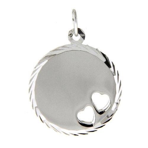 Gravurplatte Silber 925 rund 16,2mm