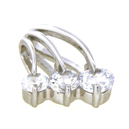 Anhänger Silber 925 rhodiniert Zirkonia