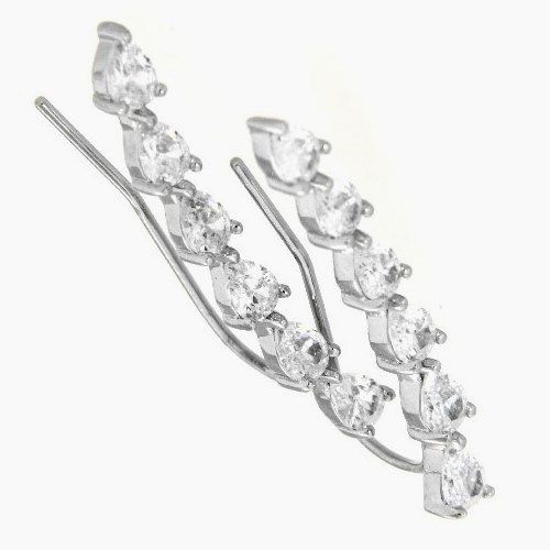 Ohrklemme Silber 925 rhodiniert