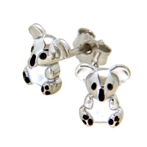 Ohrstecker Silber 925 rhodiniert Koalabär