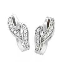 Scharniercreolen Silber 925 rhodiniert