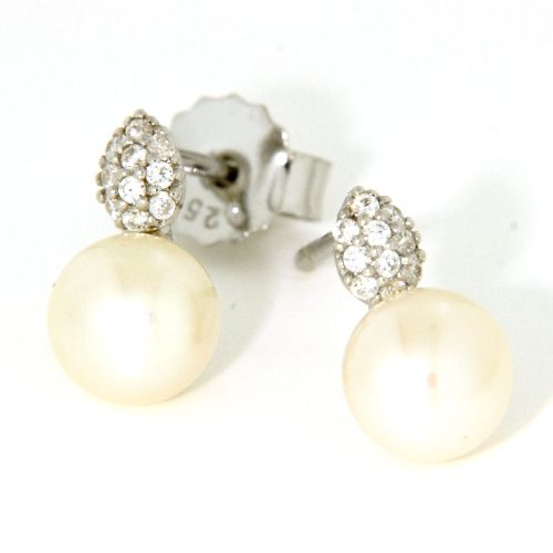 Ohrstecker Silber 925 rhodiniert