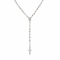 AMEN Kette 50 + 2 cm Silber Rosenkranz CROBF4