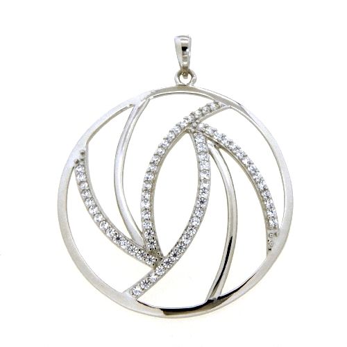 Anhänger Silber 925 rhodiniert Zirkonia