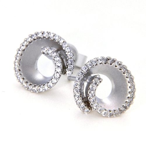 Ohrstecker Silber 925 rhodiniert