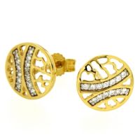 Ohrstecker Gold 333 Zirkonia 