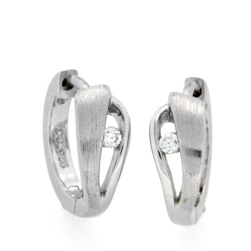 Scharniercreolen Silber 925 rhodiniert