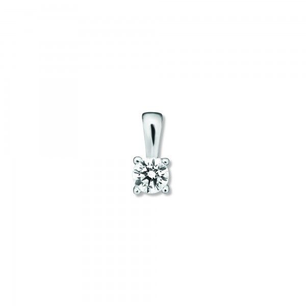 Anhänger Brillant 0,10 ct 585 Weißgold