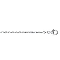 Ankerkette diamantiert 2 mm 925 Silber 55 cm