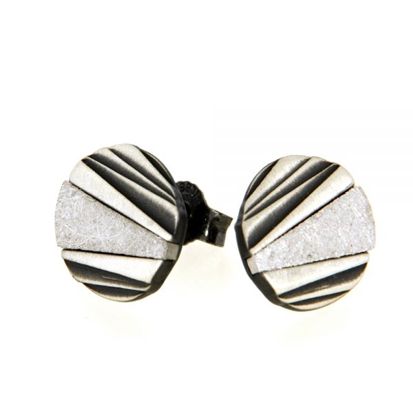 Ohrstecker Silber 925 oxidiert/rhodiniert
