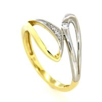 Ring Gold 333 Weite 58 Zirkonia bicolor