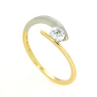 Ring Gold 333 bicolor Weite 57